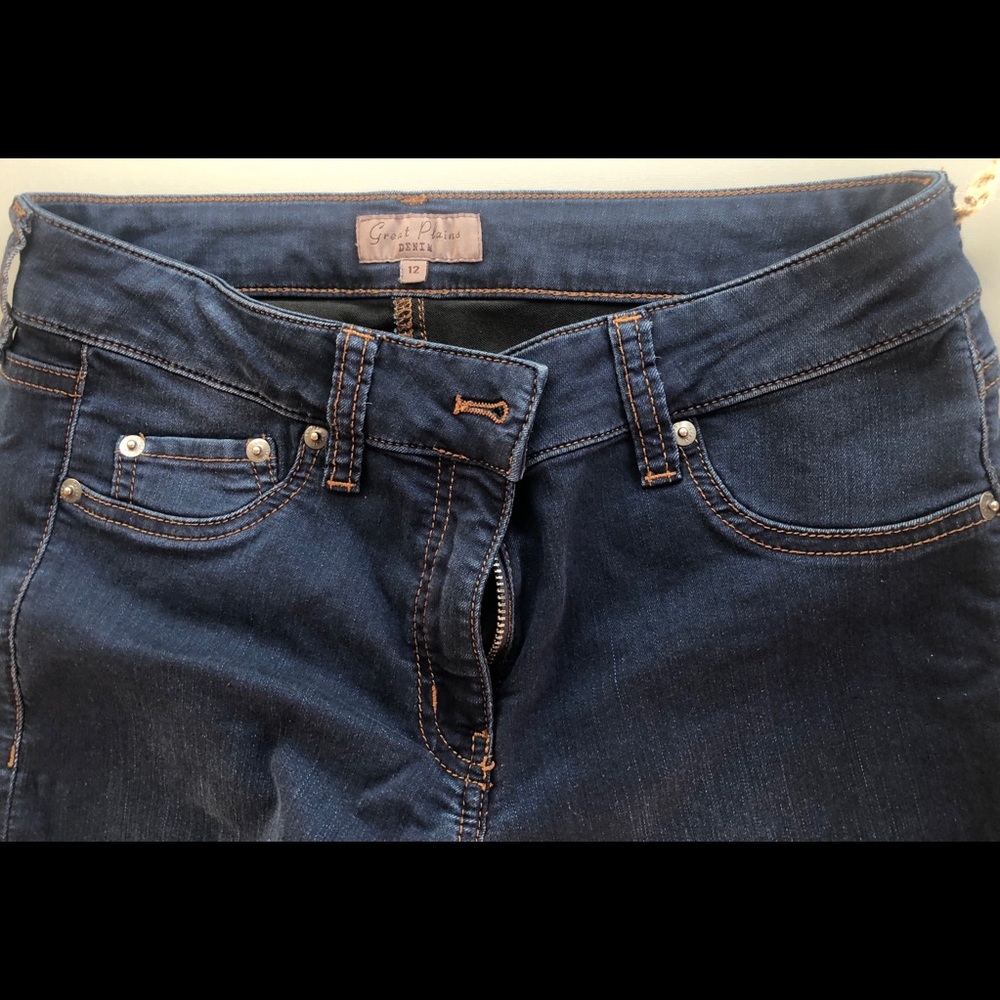 Great Plain Dark Soft Denim Jeans Size 12 - Picture 2 of 4